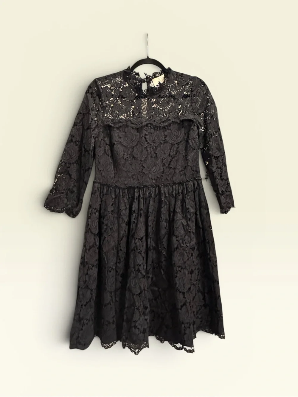 Kate Spade black lace fit-and-flare dress - Picture 1 of 6